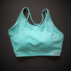 Aquamarine Criss Cross Sports Bra
